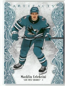 2025-26 Upper Deck Artifacts #42 Macklin Celebrini Sky Blue - Bild 1 von 2
