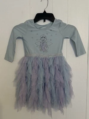 Disney Frozen II Elsa Tutu Long Sleeve Dress size 4T - Image 1 of 3