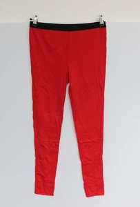 WOMENS ORTOVOX MERINO 185 RED FITNESS SPORTS RUN SKI CYCLE BASELAYER TIGHTS MED - Picture 1 of 7