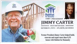 25-345, 2025, Jimmy Carter, Ersttagsbrief, Bildstempel, Atlanta GA, Pres - Bild 1 von 1