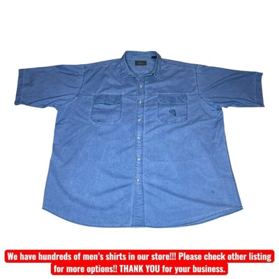 RedHead Shirt Mens 3XL Denim Short Sleeve Fishing Outdoor Pockets Embroidered - Image 1 of 4