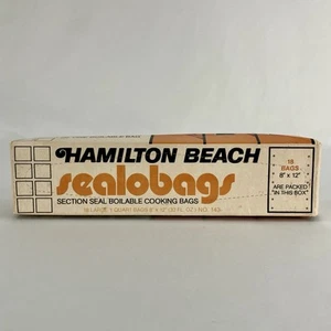 Bolsas de cocina hervibles vintage Hamilton Beach Sealobags sección sello cuarto n.º 143 - Imagen 1 de 6