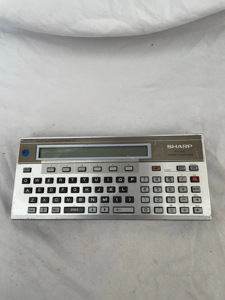 Vintage Sharp PC 1500 Pocket Computer with Module CE-161 - Image 1 of 4