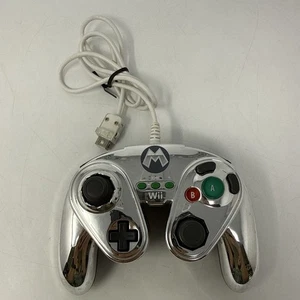 Nintendo Wii/Wii U Metal Mario Controller (085-006) Fight Pad Tested Working - Picture 1 of 8