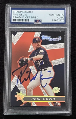 2001 PHIL NEVIN Signed Topps Stars Baseball Card-SAN DIEGO PADRES-PSA - Image 1 of 4