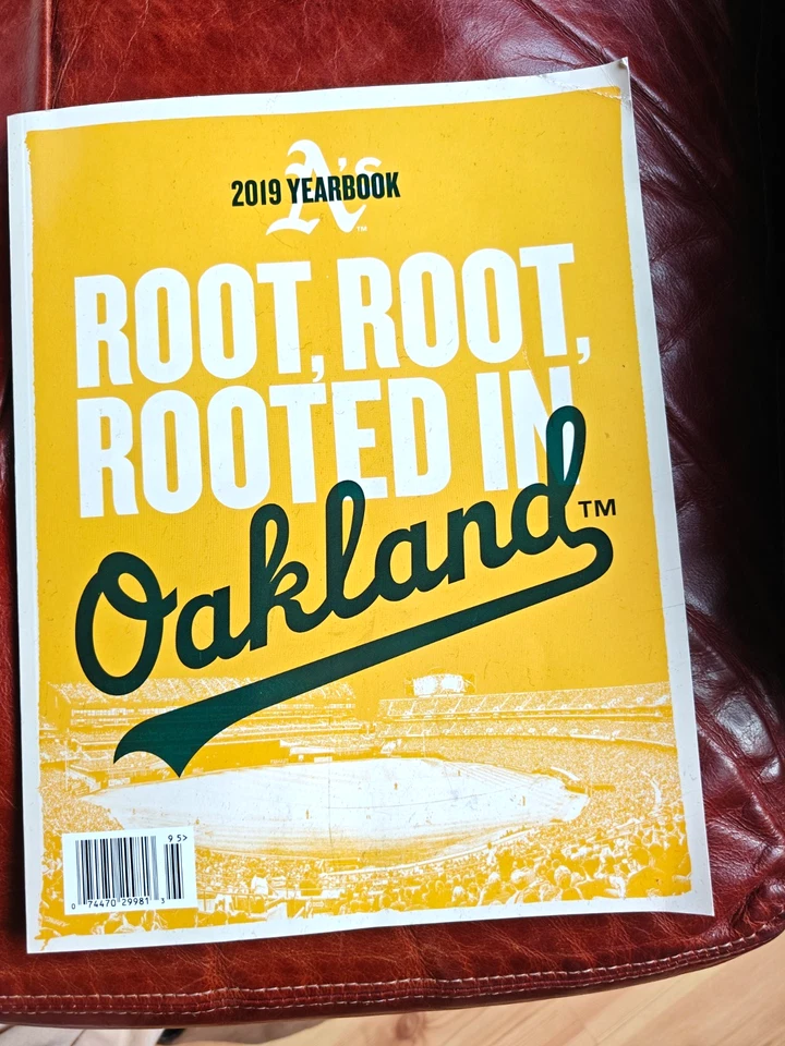2019 OAKLAND A'S YEARBOOK PROGRAM WORLD SERIES ATHLETICS CHAPMAN OLSON HENDERSON - Image 1 of 1