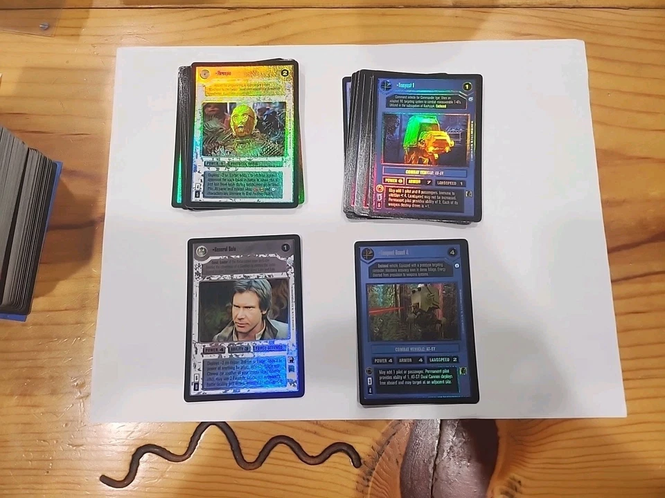 Star Wars CCG Complete Endor Foil  Set 18 Cards Near-mint  - Image 1 of 1