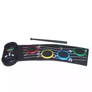 Cyber Gear Rock 'n Roll batteria elettrica roll up pad con jack cuffie funziona - Foto 1 di 7