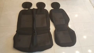 Autositzbezüge Auto Sitzbezug Renault Trafic ,1+2 , 3-Sitzer Vorne Schwarz grau  - Bild 1 von 11