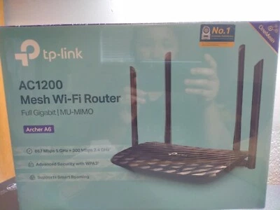 TP-Link AC1200 Smart WiFi Router - Black - Image 1 of 4