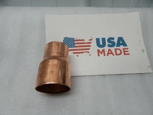 2" X 1-1/2" Nom Copper Pressure Fitting Reducer 1VLN7 2-1/8x1-5/8 OD pipe - Picture 1 of 4