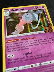 MINT/NM  HOLO Hatterene RARE - HALLOWEEN TRICK OR TRADE - Pokemon TCG #073/198 - Picture 1 of 4
