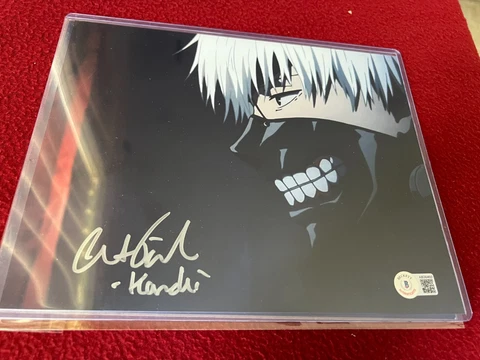 Austin Tindle Auto - TOKYO GHOUL "Ken Kaneki" Signed 8x10 BAS COA Manga  ANIME Cover