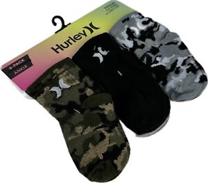 Hurley Toddler 6 Pk Multicolor Ankle Polyester Knit Cushion Logo Sock Set 3C-7C