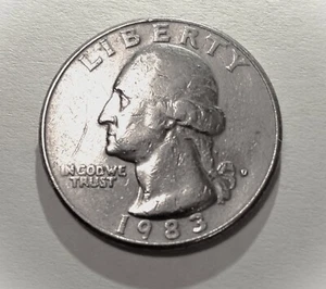 1983 D Washington Quarter, DDO, DDR. - Picture 1 of 4