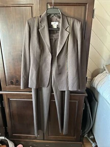 Vertigo Brown Poly Blend Pant Suit L/10 - Picture 1 of 14