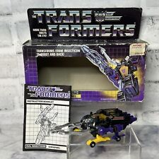 Transformers G1 Insecticon Shrapnel w  Box No Panel Hasbro 1985 CLEAN TIGHT