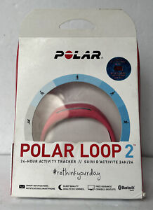 Polar Loop 2, 24 Hr Fitness & Activity Tracker Health - Pink Brand New