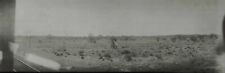 Antique Photo Passenger Train, Indian Standing Desert Panoramic Photo Negative