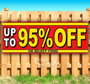 UP TO 95% OFF ON SELECT ITEMS Advertising Vinyl Banner Flag Sign Many Sizes SALE - Picture 1 of 6