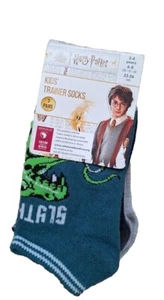 Harry Potter Kid's Trainer Socks. 3 Pairs. Size GB 6-8/ EU 23-26. Age 2-4yrs. - Picture 1 of 7