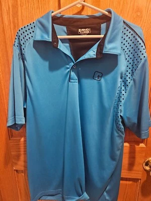 TALLA XL AND1 Camisa Polo/Golf Para Hombre Azul Negro Transpirable Manga Corta INVPV3060 Foto 1 de 3