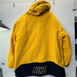 Nike Mens Blue/Yellow Reversible Hooded Jacket Size XL - Picture 1 of 10