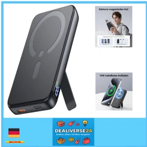 Powerbank Magsafe 12000mAh Magnetisch Kabellos Ladegerät USB C PD 225W iPhone - Bild 1 von 8