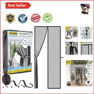 Puerta de pantalla magnética de alta resistencia - apta para niños y mascotas, fácil instalación 34" x 81" - Imagen 1 de 8