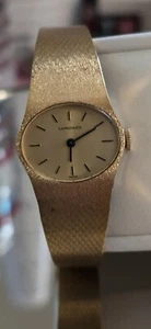 Vintage Longines Ladies Gold Tone 17 Jewels, 22mm Watch, Working. - Picture 1 of 9