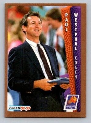 1992-93 Fleer Paul Westphal #184 HOF Phoenix Suns - Image 1 of 2