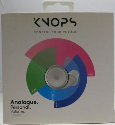 Knops Control Your Volume Proteção Auditiva - Branco Original - Kickstarter NIOB - Imagem 1 de 4