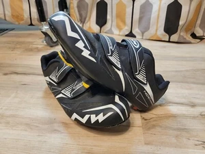 Northwave Jet Evo Pro Men's Black Cycling Shoes, Size EU 43 US 10.5 with cleats - Picture 1 of 5