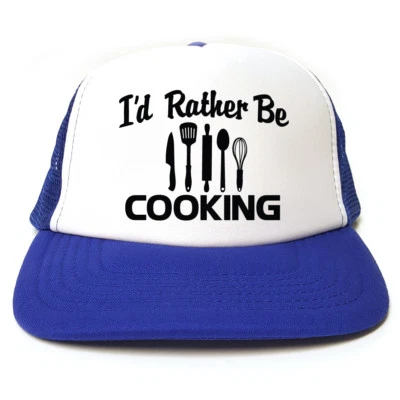 Ich würde lieber kochen - Mütze - lustige Truckermütze - Koch Geschenkidee - 3 Farben - Bild 1 von 4