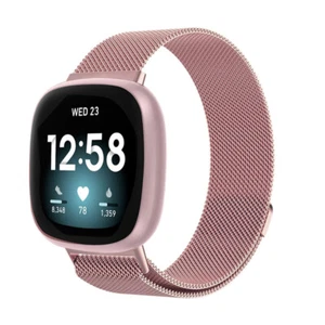 For Fitbit Versa 1 2 Lite Watch Band Milanese Stainless Steel Loop Wrist Strap - Picture 1 of 20