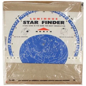 Astronomy BOY SCOUT BSA Vintage 1962 Star Finder Constellations Glow in Dark VTG - Picture 1 of 4