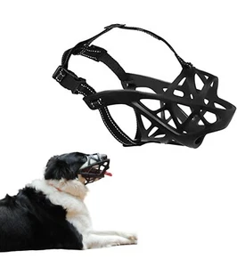 Dog Muzzle, Comfortable, Breathable Basket Silicone Muzzle for Small Dog Size XS - Picture 1 of 4