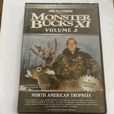 MONSTER BUCKS XI 11 Volume 2, 17 Hunts (DVD) Realtree, Bill Jordan, SEALED Foto 1 de 2