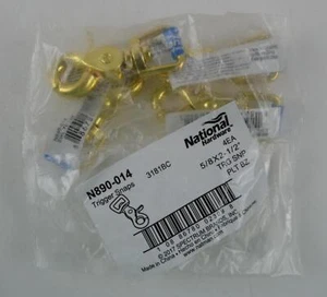 National Hardware 3181BC 5/8x2-1/2" Trigger Snaps N890-014 Pack of 4 NIP - Picture 1 of 3