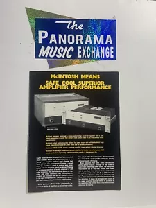 Vintage McIntosh MC 2120 Verstärker Händlerblatt - Bild 1 von 3