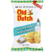 12 x Bags Of Old Dutch Salt'n Vinegar Chips Size 235g Each Canada Free Shipping