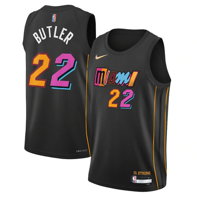 Miami HEAT NBA Jersey (Taglia 18-20y) Ragazzo Nike CITY BASKET-Butler 22-NUOVO • 47.39€