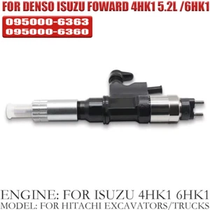 Fuel Injector 095000-6363 095000-6360 For Isuzu 4HK1 6HK1 Engine Excavator Truck - Picture 1 of 6