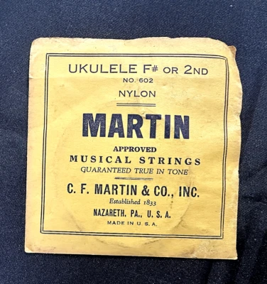 Vintage Martin Nylon Ukelele String - F or 2nd - Image 1 of 2