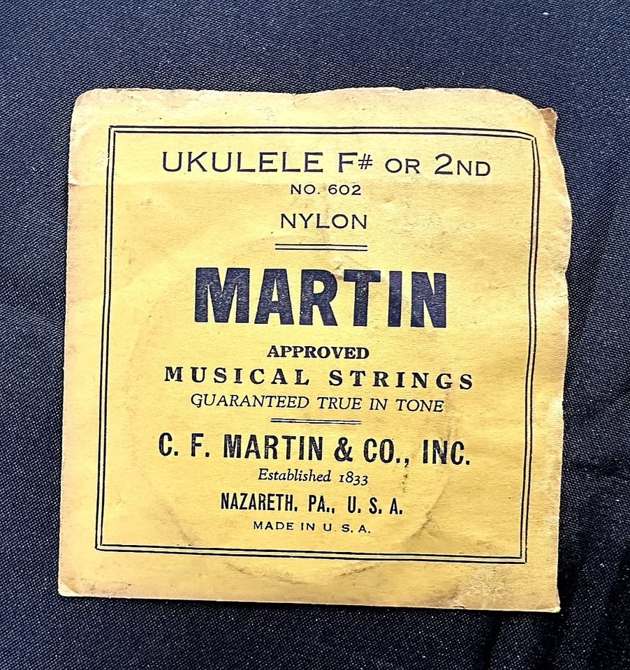 Vintage Martin Nylon Ukelele String - F or 2nd - Image 1 of 2