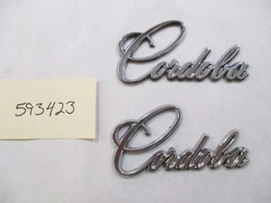 1970s? Chrysler Cordoba Scripts Emblem Badge #3811450 OEM - Picture 1 of 4