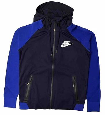 Nike FC. Chaqueta híbrida manga tejida 618547-451 azul (mediana para hombre) etiquetas de muestra Foto 1 de 4