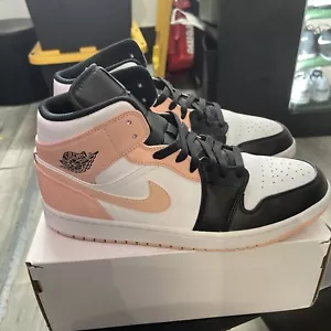 Nike Air Jordan 1 Mid Crimson Tint Toe 2021 554724-133 Men's (11) - Picture 1 of 8