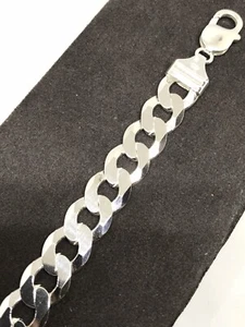 925 Sterlingsilber massiv Herren 10 mm PANZERARMBAND 8,5" BRANDNEU - Bild 1 von 11