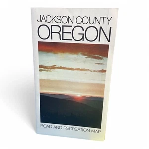 1974 Jackson County Oregon Road and Recreation Map County Commissoners - Picture 1 of 6